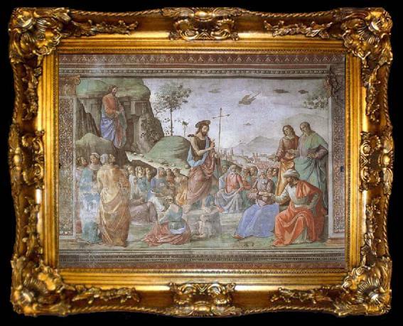 framed  Domenicho Ghirlandaio Predigt Johannes des Taufers, ta009-2